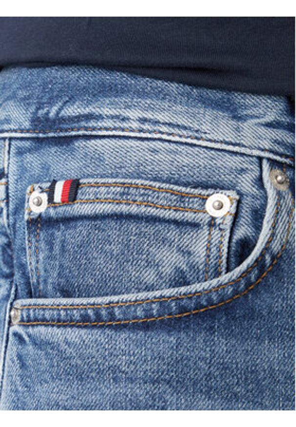 TOMMY HILFIGER - Tommy Hilfiger Jeansy Denton MW0MW41901 Niebieski Straight Fit. Kolor: niebieski