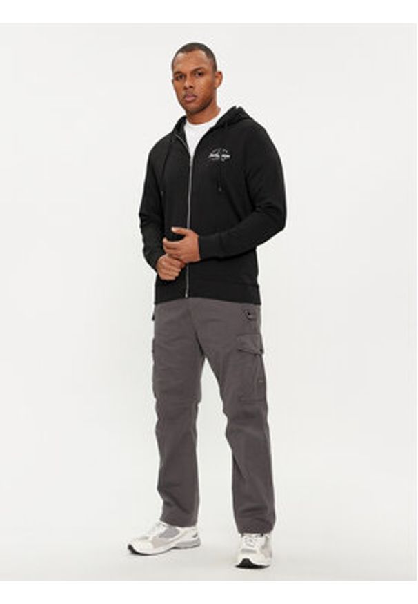Jack & Jones - Jack&Jones Bluza Forest 12249238 Czarny Standard Fit. Kolor: czarny. Materiał: bawełna, syntetyk