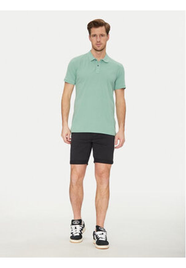 Blend Polo 20717857 Zielony Regular Fit. Typ kołnierza: polo. Kolor: zielony. Materiał: bawełna