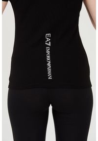 EA7 Emporio Armani - EA7 Czarny t-shirt. Kolor: czarny #7