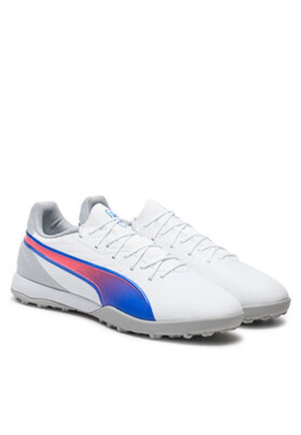Puma Buty do piłki nożnej King Match Tt 107879 02 Biały. Kolor: biały. Materiał: skóra