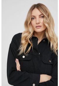 Answear Lab kurtka jeansowa damska kolor czarny przejściowa. Kolor: czarny. Materiał: jeans. Styl: wakacyjny #7