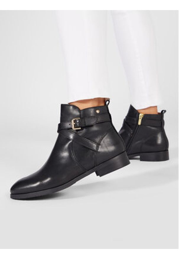 Pikolinos Botki W4D-8614 Czarny. Kolor: czarny. Materiał: skóra