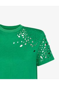 SER.O.YA NEW YORK - Zielona koszulka Caroline. Kolor: zielony. Materiał: bawełna. Długość rękawa: krótki rękaw. Styl: klasyczny