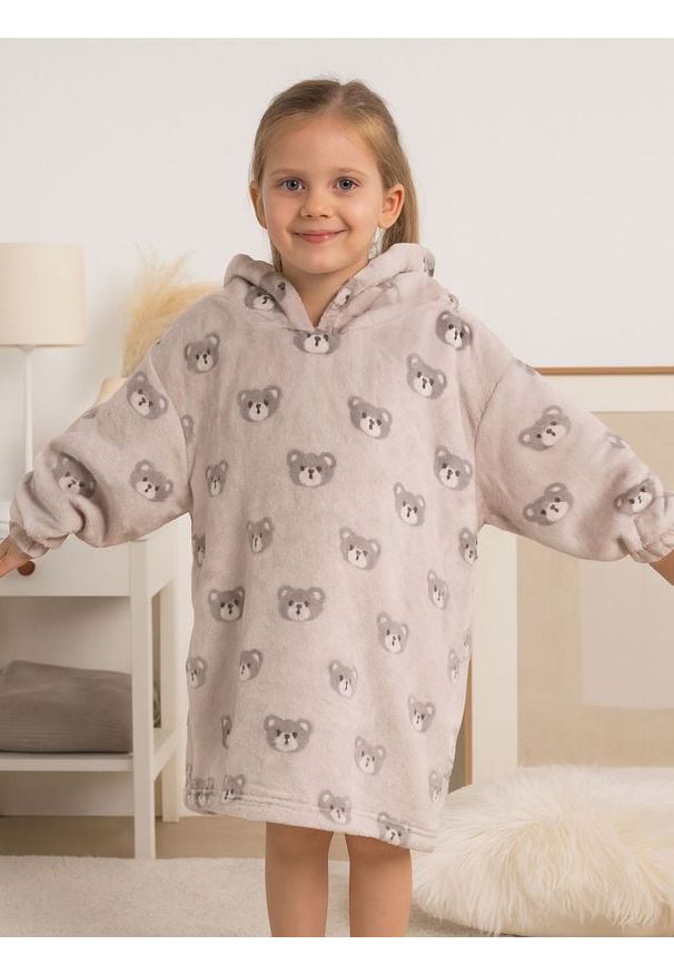 Sinsay - Bluza snuddie - beżowy. Kolor: beżowy