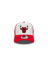 Czapka z daszkiem New Era NBA Chicago Bulls A-Frame Trucker - 60348855. Kolor: czerwony, wielokolorowy, biały