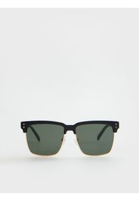 Reserved - Okulary przeciwsłoneczne clubmaster - czarny. Kolor: czarny #1