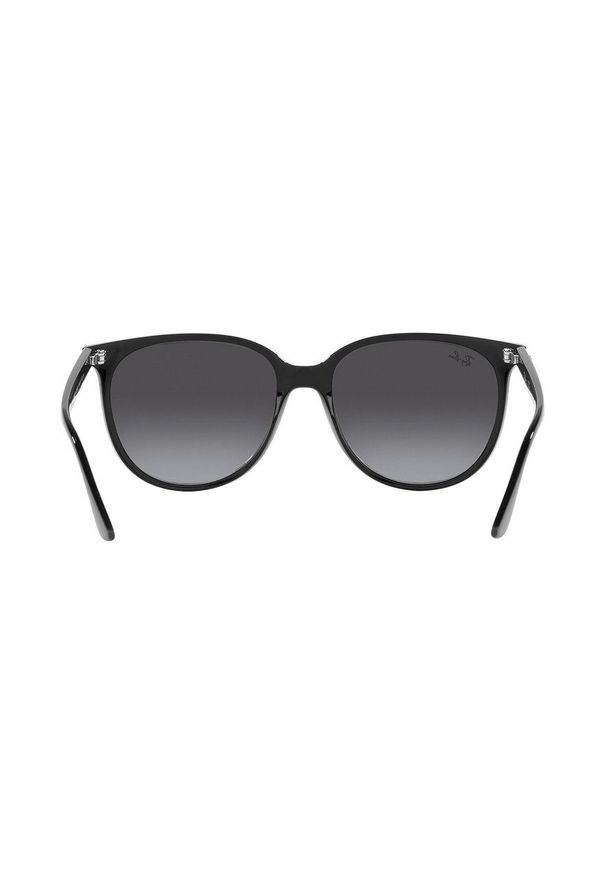 Ray-Ban okulary przeciwsłoneczne damskie kolor czarny. Kształt: okrągłe. Kolor: czarny