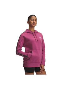 Bluza Under Armour Icon Fleece Taped Hoody. Kolor: fioletowy. Sport: fitness #1