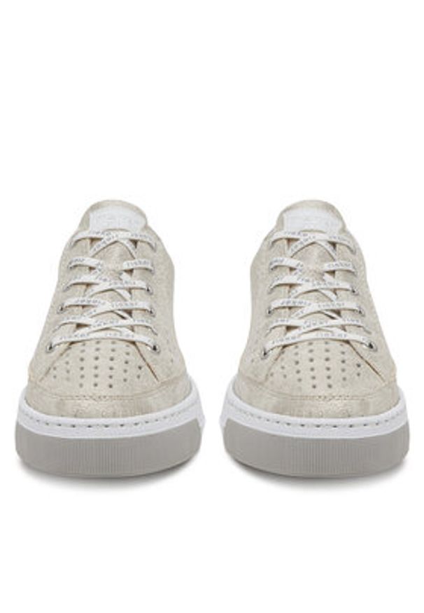 Rieker Sneakersy CEO-L8849-60 Złoty. Kolor: złoty. Materiał: materiał