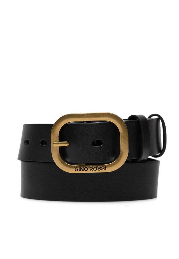 Gino Rossi - Pasek Damski GINO ROSSI. Kolor: czarny