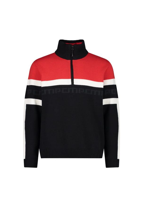 Golf męska narciarska CMP 7H77263. Okazja: na co dzień. Typ kołnierza: golf. Kolor: czarny. Styl: sportowy, casual. Sport: narciarstwo, golf