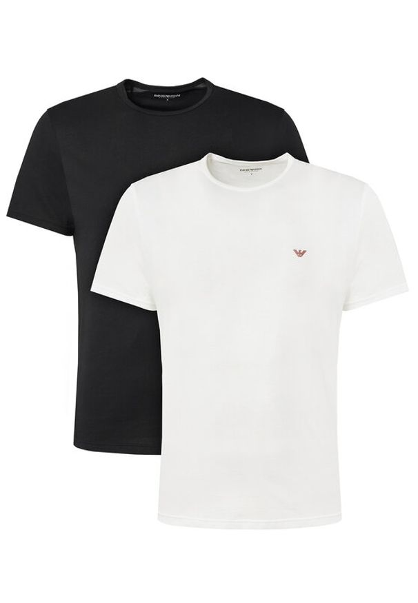 Emporio Armani Underwear Komplet 2 t-shirtów EM000391 AF10800 MC079 Kolorowy Regular Fit. Materiał: bawełna. Wzór: kolorowy