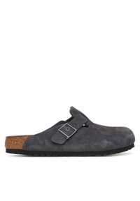 Birkenstock Klapki Boston 1031676 Szary. Kolor: szary. Materiał: zamsz, skóra #1