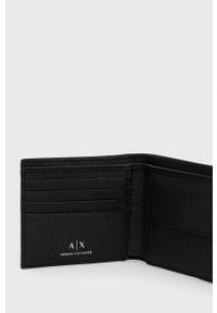 Armani Exchange portfel skórzany 958098.CC843 męski kolor czarny. Kolor: czarny. Materiał: skóra. Wzór: gładki #3