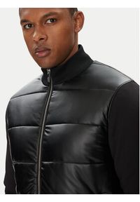 Karl Lagerfeld - KARL LAGERFELD Kurtka przejściowa 505065 553565 Czarny Regular Fit. Typ kołnierza: dekolt w karo. Kolor: czarny. Materiał: syntetyk #6