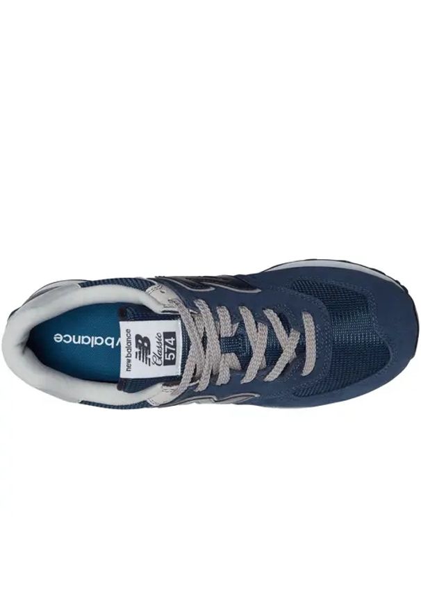 New Balance ML574EVN Sneakersy męskie. Okazja: do pracy, na co dzień, na spacer. Kolor: niebieski. Model: New Balance 574. Sport: turystyka piesza