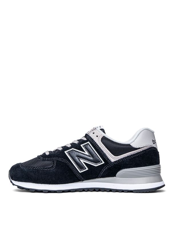 New Balance 574 czarne (ML574EGK). Okazja: na co dzień. Wysokość cholewki: przed kostkę. Kolor: czarny. Materiał: syntetyk, guma, zamsz, dresówka, tkanina. Szerokość cholewki: normalna. Sezon: lato. Model: New Balance 574. Sport: fitness