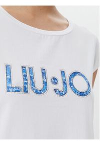 Liu Jo Beachwear Sukienka codzienna VA5194 JS003 Biały Regular Fit. Okazja: na co dzień. Kolor: biały. Materiał: bawełna. Typ sukienki: proste. Styl: casual