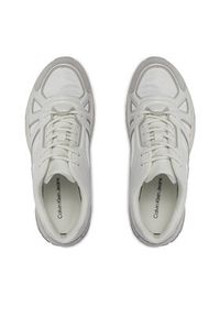 Calvin Klein Jeans Sneakersy Vibram Runner Low Mix Nbs Lum YM0YM00880 Biały. Kolor: biały. Materiał: skóra