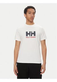 Helly Hansen T-Shirt Logo 54596 Biały Regular Fit. Kolor: biały. Materiał: bawełna
