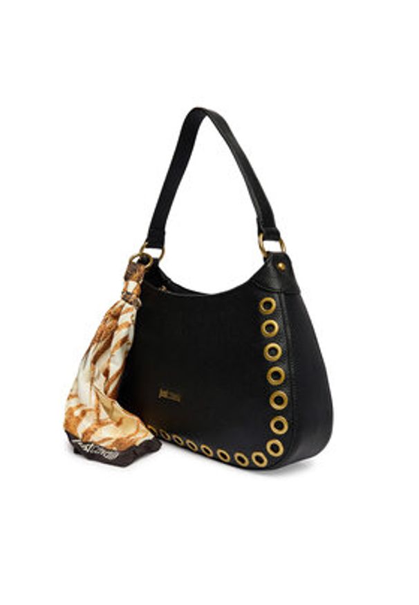 Just Cavalli Torebka 80RA4BF6 ZSB81 Czarny. Kolor: czarny. Materiał: skórzane