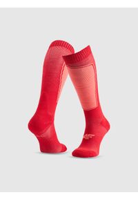 4f - 4F Skarpety narciarskie damskie - czerwone 39-42. Kolor: czerwony. Sport: narciarstwo #1