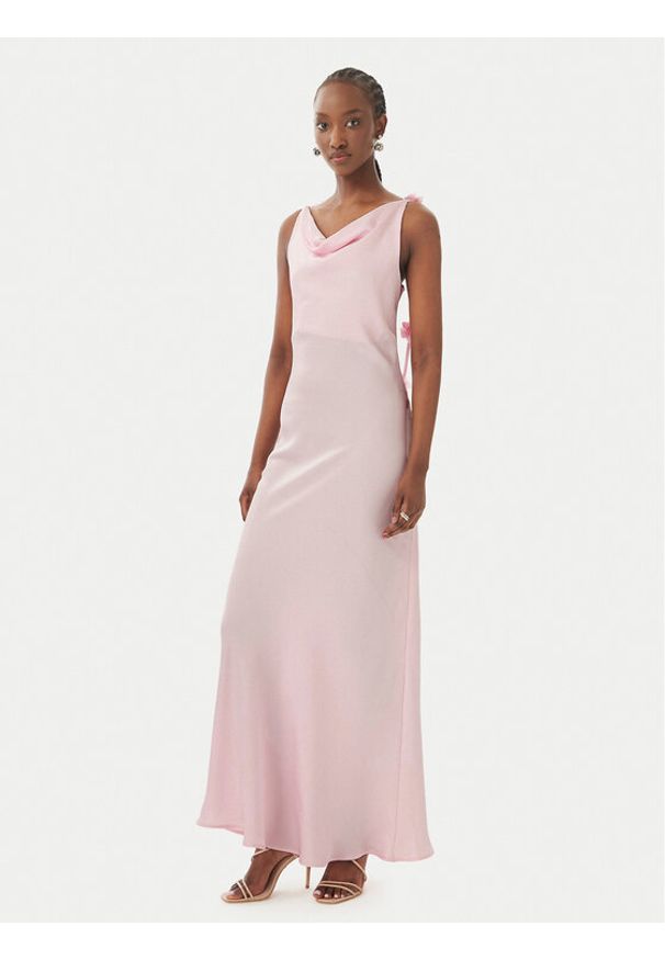 Vero Moda Sukienka koktajlowa Analei 10354594 Różowy jasny Regular Fit. Kolor: różowy. Materiał: syntetyk. Styl: wizytowy