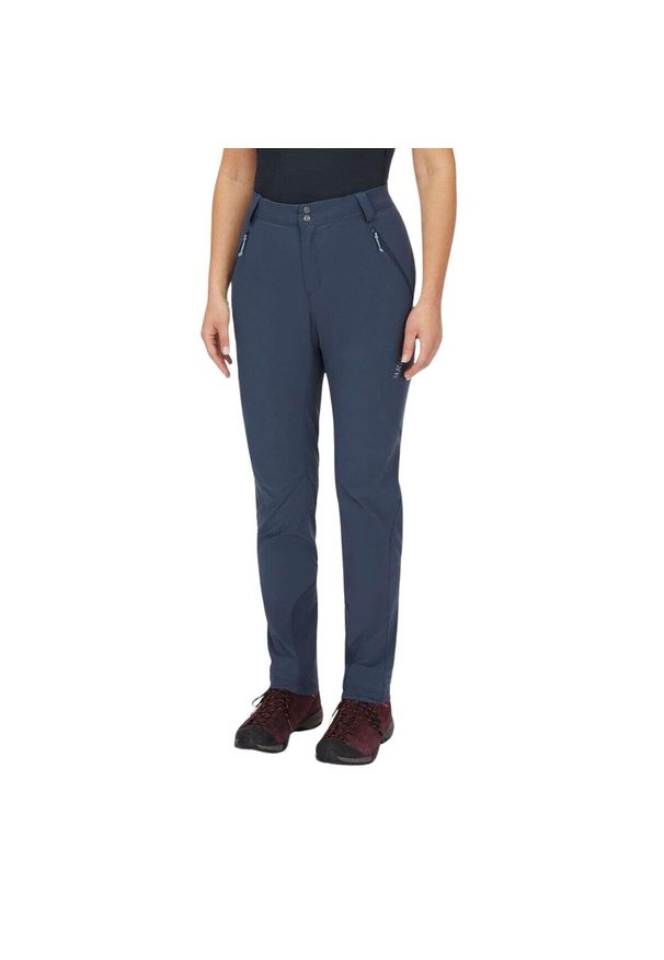 Spodnie damskie Rab Ascendor Light. Kolor: wielokolorowy, niebieski, szary. Sezon: lato. Sport: turystyka piesza