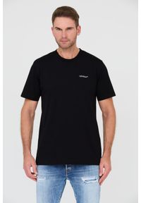 OFF-WHITE Czarny męski t-shirt, Rozmiar S. Kolor: czarny