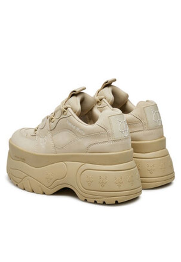 Naked Wolfe Sneakersy Sinner Beżowy. Kolor: beżowy. Materiał: skóra, nubuk