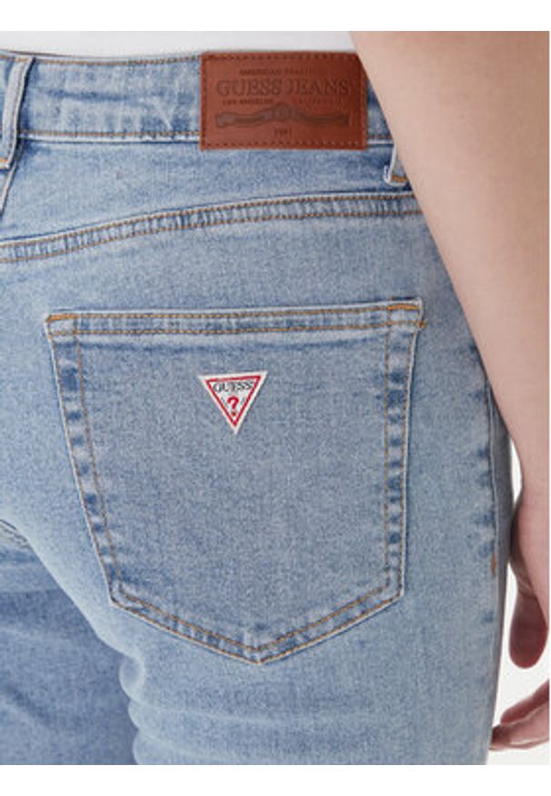 Guess Jeans Jeansy W4YA92 D5CB3 Niebieski Slim Fit. Kolor: niebieski