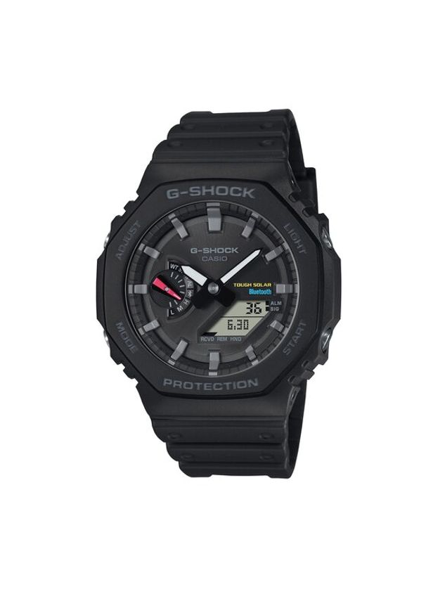 G-Shock Zegarek GA-B2100-1AER Czarny. Kolor: czarny. Materiał: syntetyk