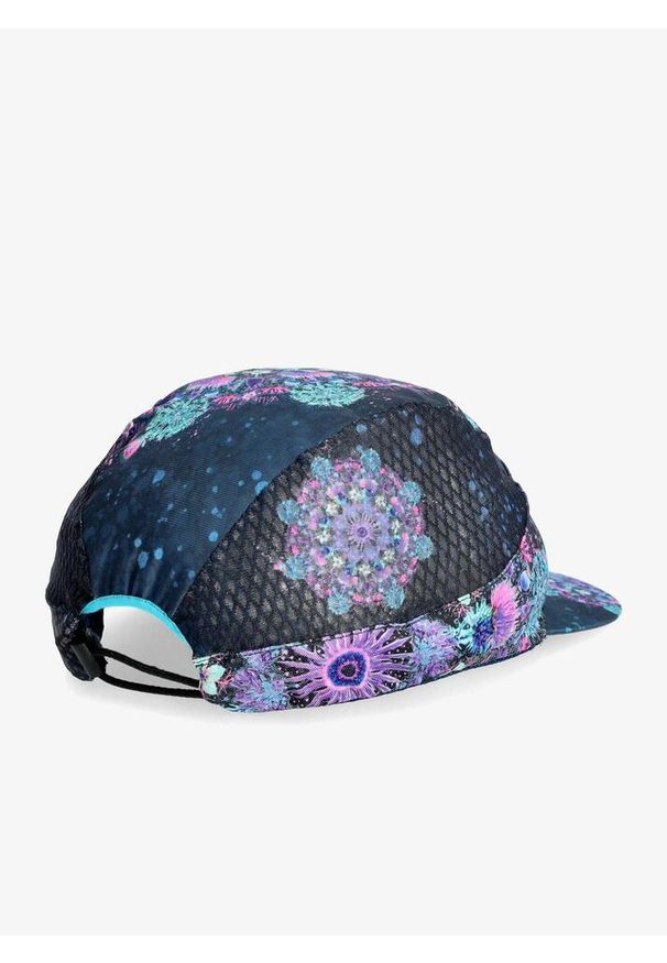 CRAZY - Czapka z daszkiem do biegania Crazy Pacman Cap Run - mandala. Kolor: niebieski