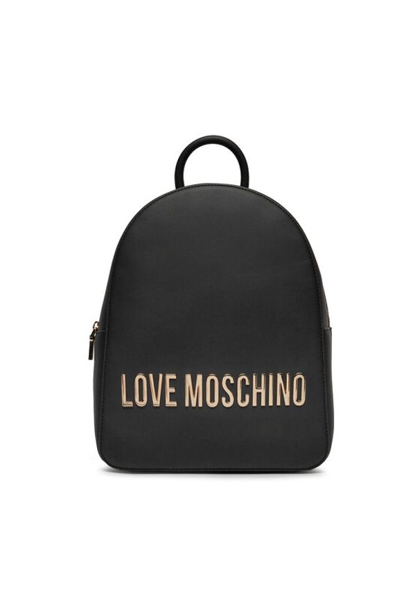 Love Moschino - LOVE MOSCHINO Plecak JC4193PP1IKD0000 Czarny. Kolor: czarny. Materiał: skóra