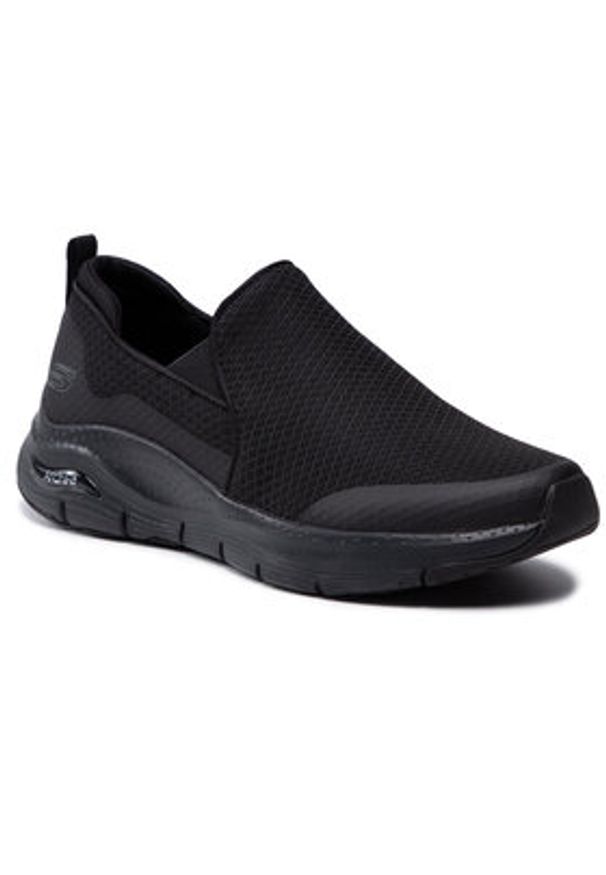 skechers - Skechers Sneakersy Banlin 232043/BBK Czarny. Kolor: czarny. Materiał: materiał
