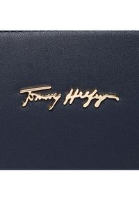 TOMMY HILFIGER - Tommy Hilfiger Torebka New Tommy Shoulder Bag AW0AW11894 Granatowy. Kolor: niebieski. Materiał: skórzane #5