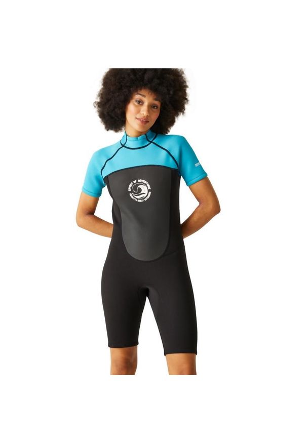 Regatta - Wetsuit damska pianka neoprenowa krótka 2mm. Kolor: czarny. Materiał: neopren. Długość: krótkie