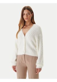 Guess Kardigan W5BR0D Z3BH0 Écru Relaxed Fit. Materiał: syntetyk