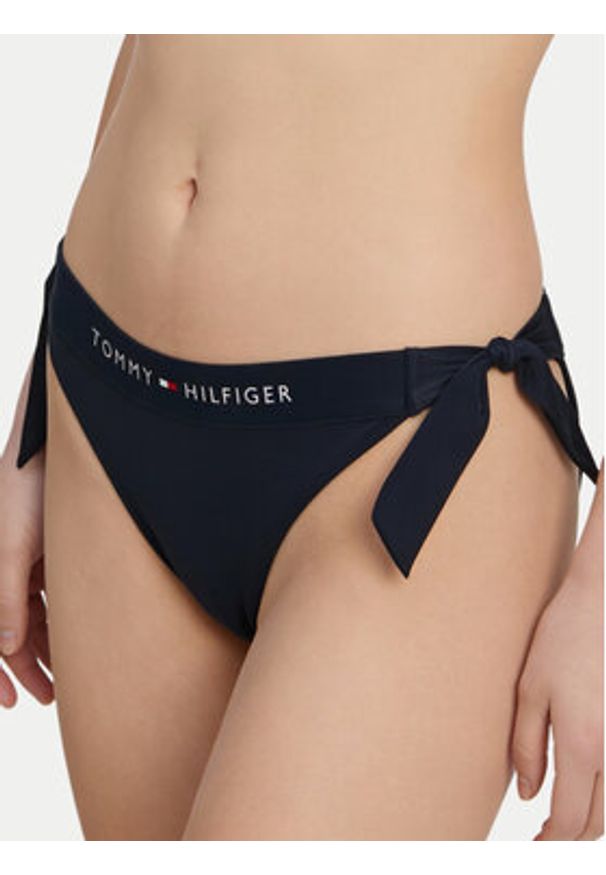 TOMMY HILFIGER - Tommy Hilfiger Dół od bikini UW0UW06362 Granatowy. Kolor: niebieski. Materiał: syntetyk