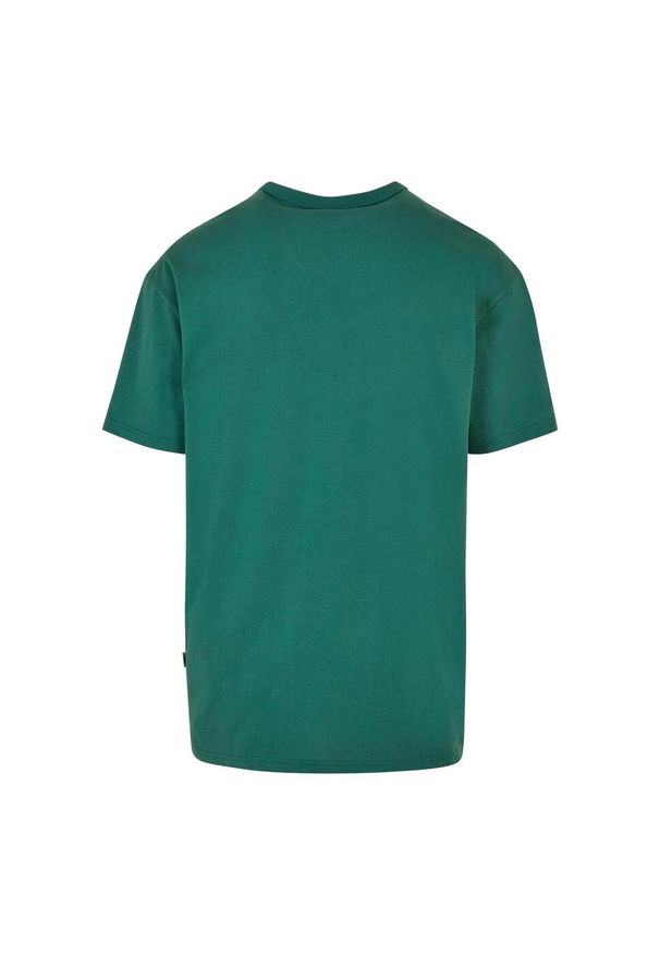 Urban Classics - Męska Podstawowa Koszulka Z Bawełny Organicznej. Kolor: zielony. Materiał: bawełna. Sport: turystyka piesza