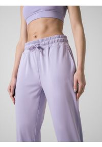 4f - Spodnie treningowe szybkoschnące damskie. Kolor: fioletowy. Materiał: dzianina, materiał. Sport: fitness #2