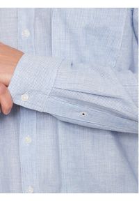 Blend Koszula 20715152 Błękitny Regular Fit. Kolor: niebieski. Materiał: bawełna, len