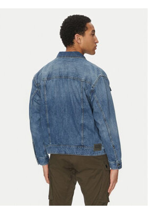 G-Star RAW - G-Star Raw Kurtka jeansowa Dakota D23593-D536 H152 Niebieski Regular Fit. Kolor: niebieski. Materiał: bawełna