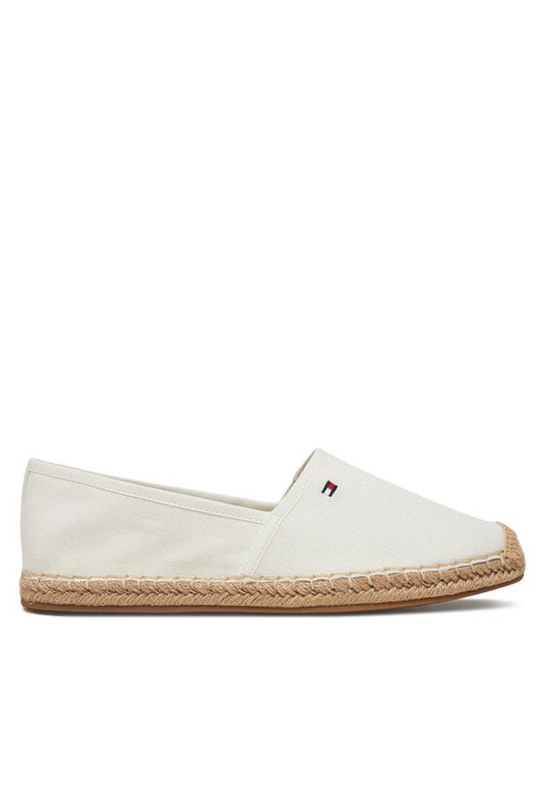 TOMMY HILFIGER - Tommy Hilfiger Espadryle Flag Canvas Espadrille FW0FW08541 Écru. Materiał: materiał