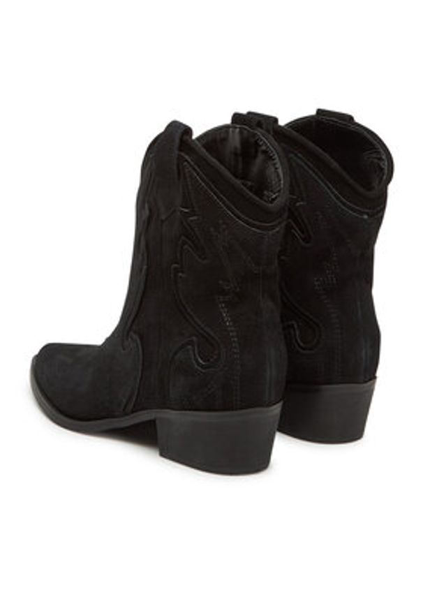 DeeZee Botki 3523-9 Czarny. Kolor: czarny. Materiał: materiał