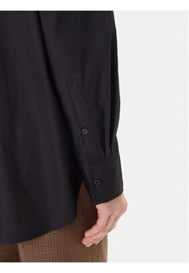 TOMMY HILFIGER - Tommy Hilfiger Koszula WW0WW45612 Czarny Relaxed Fit. Kolor: czarny. Materiał: bawełna