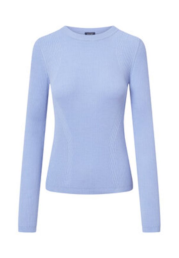 JOOP! Sweter 58 253KN58Karloa 30047481 Błękitny Slim Fit. Kolor: niebieski. Materiał: wiskoza