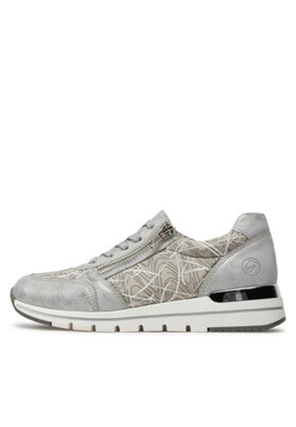 Remonte Sneakersy R6700-40 Szary. Kolor: szary. Materiał: materiał