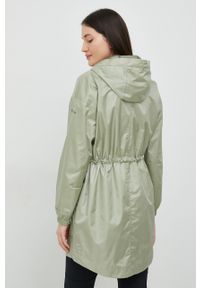 columbia - Columbia kurtka przeciwdeszczowa damska kolor zielony przejściowa. Kolor: zielony. Materiał: materiał #6